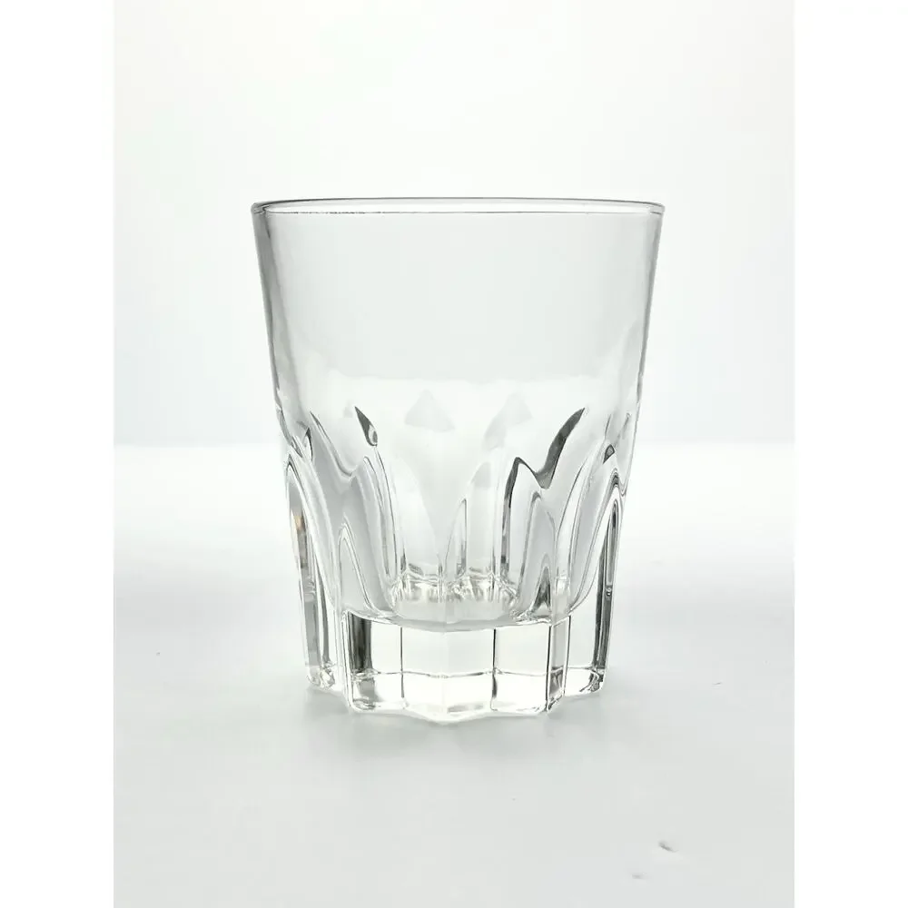 1980s Vintage Italian 3 Tumbler Old Fashioned Cocktail Glasses 4” 10oz Barware